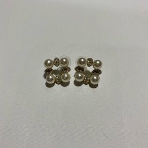 Pearl/Diamond Earrings